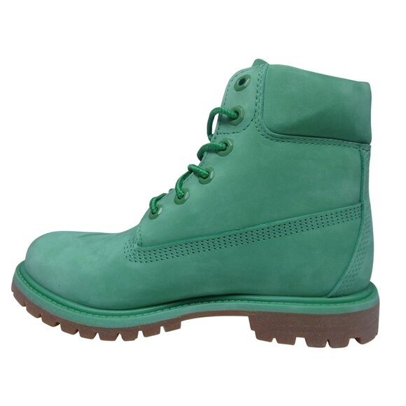 Timberland Premium 6 in Waterproof Boot Medium Green Nubuck Women's 7.5 - Picture 6 of 9